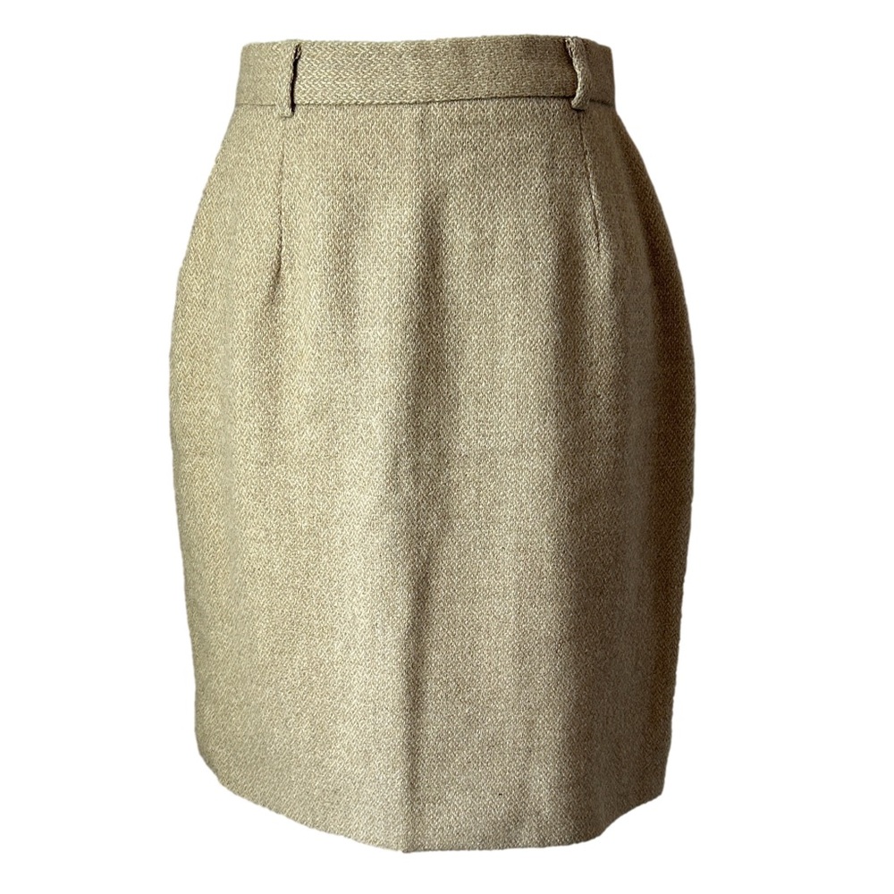 Vintage Ralph Lauren Blue Label 100% Wool Skirt (ILGWU) Made In USA Tag Size 6 - Picture 4 of 13